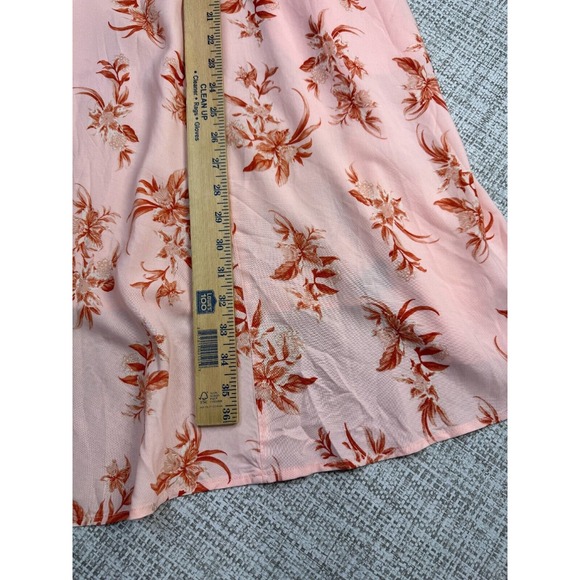 Torrid Babydoll Dress 4 4X Pink Wash Challis Skater Whimsy Daisy Floral Pockets‎ - Picture 8 of 13